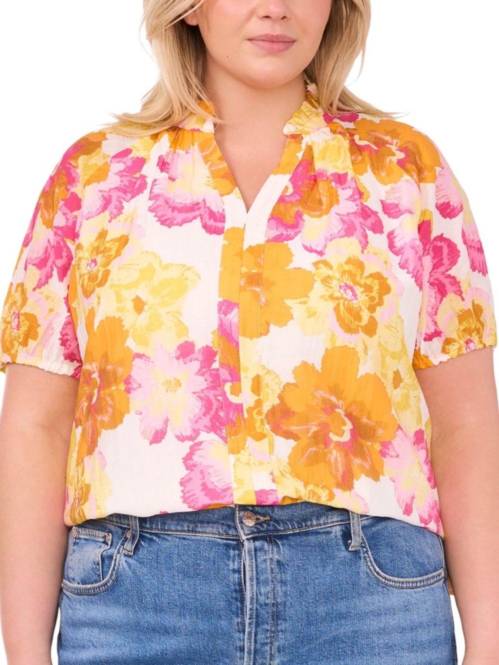 CECE FLORAL BLOUSE